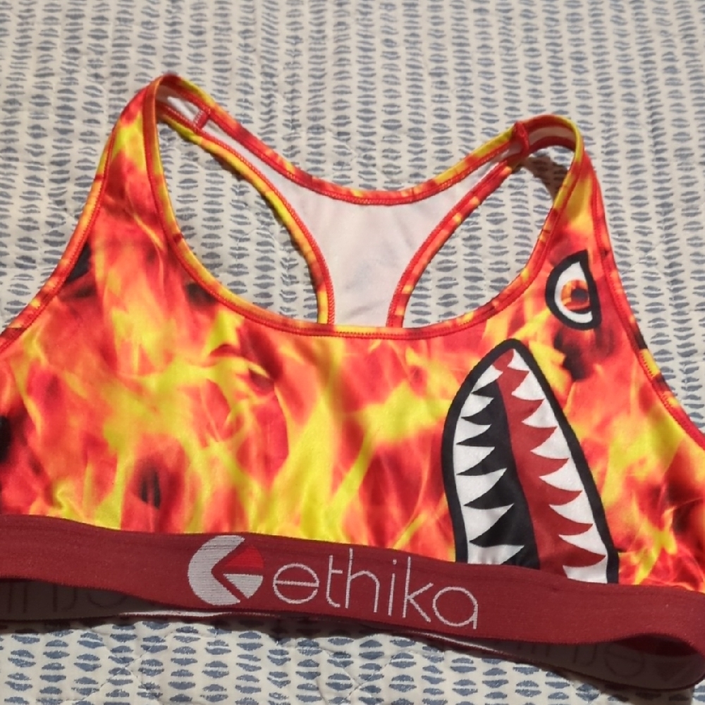 Ethika Women's Sports Bra Flames